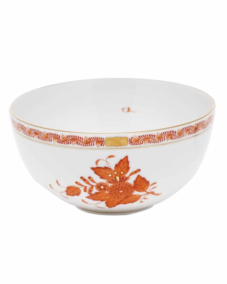 Chinese Bouquet Rust Small Bowl