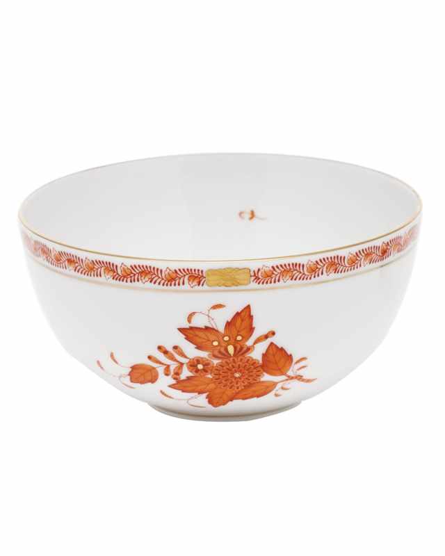 Chinese Bouquet Rust Small Bowl