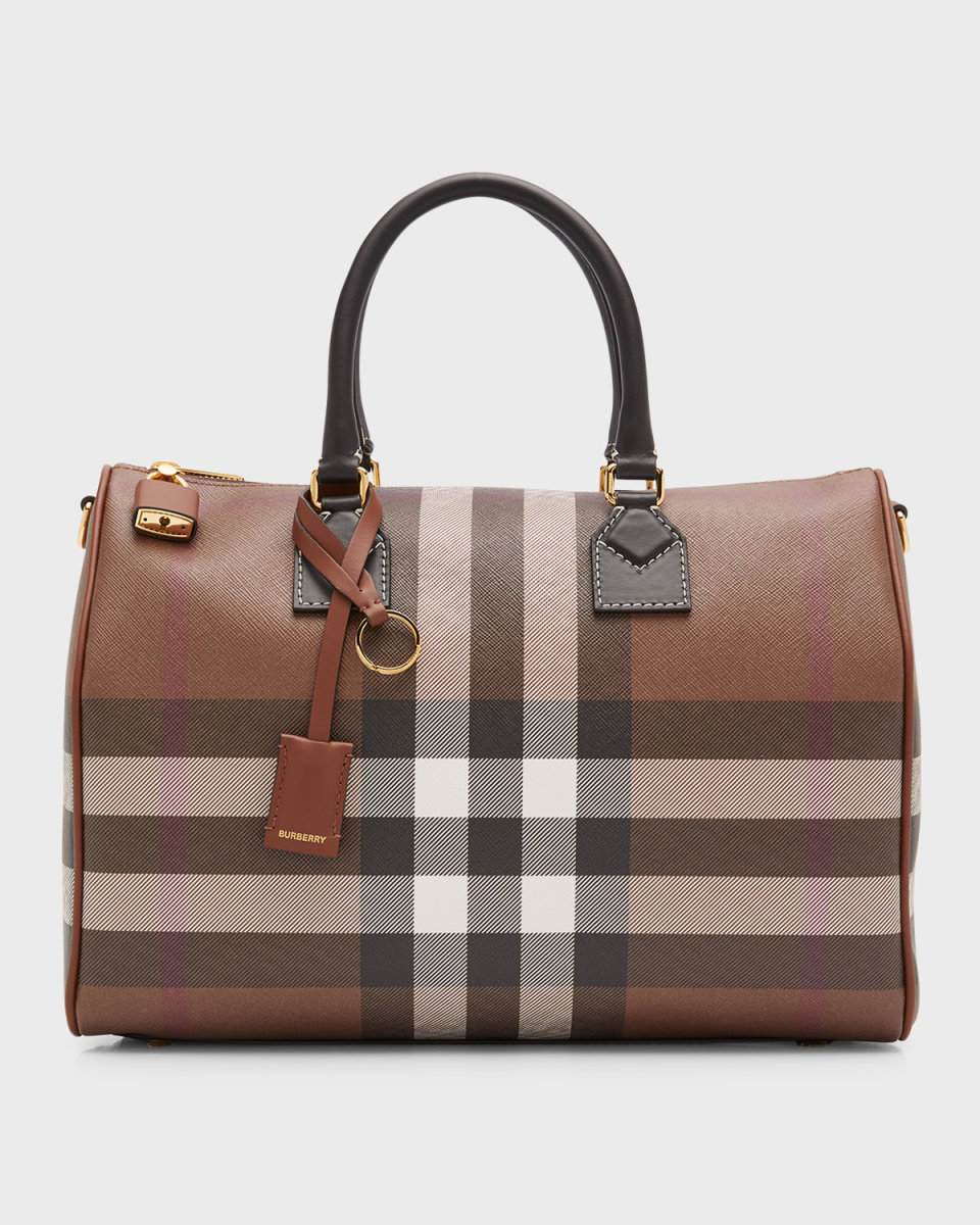 Medium Check Bowling Top-Handle Bag