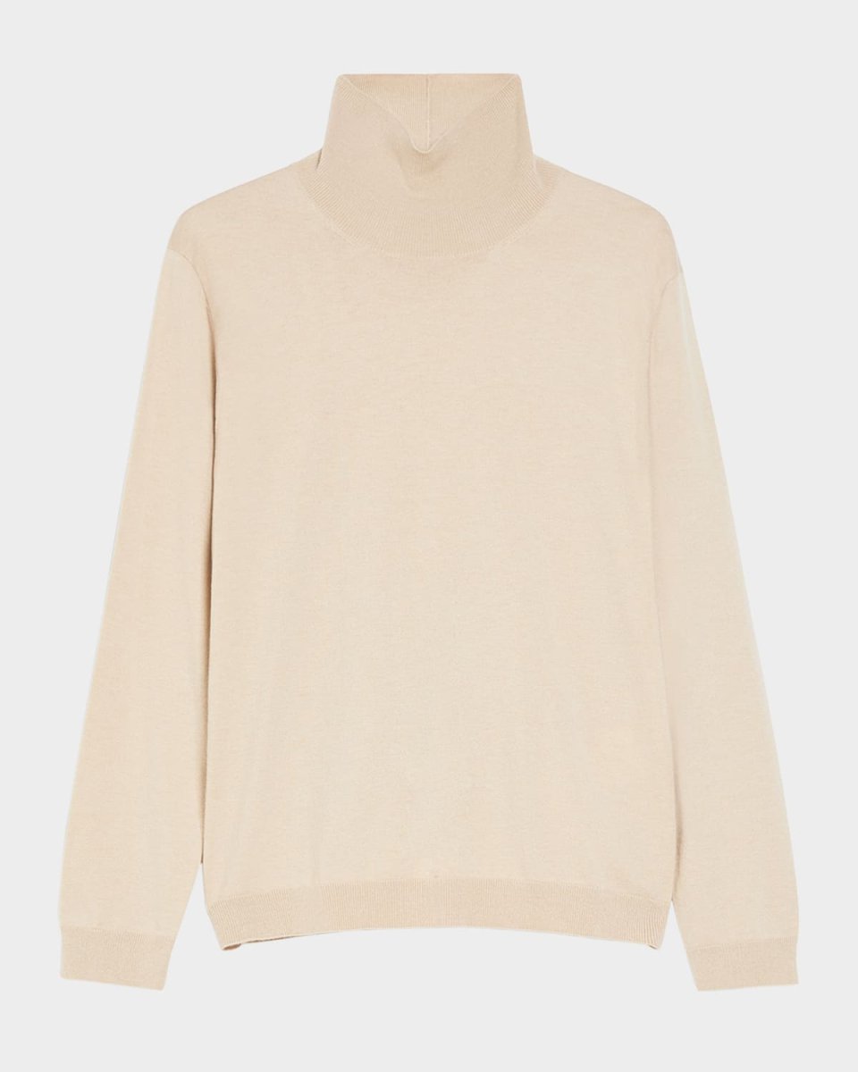 Kiku Turtleneck Silk-Wool Sweat