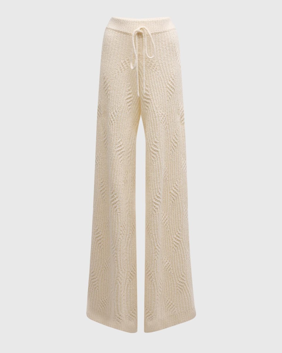 Pelz Pull-On Knit Wide-Leg Palazzo Pants