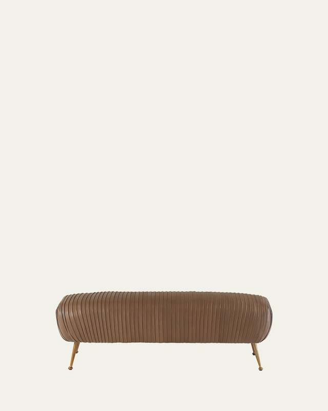 Thatcher Leather Bench