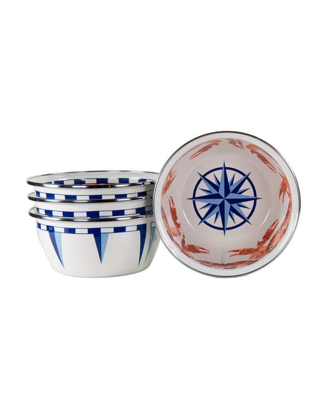 Crab House Salad Bowls, Set of 4
