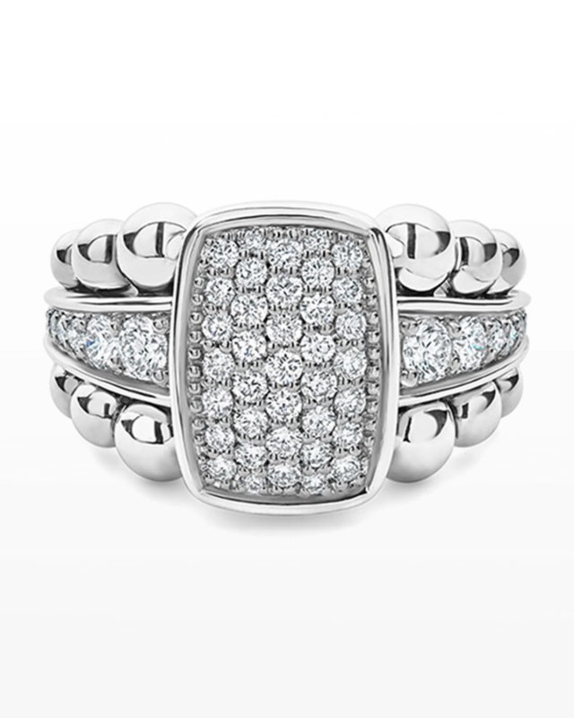 Caviar Spark Diamond Pave Ring