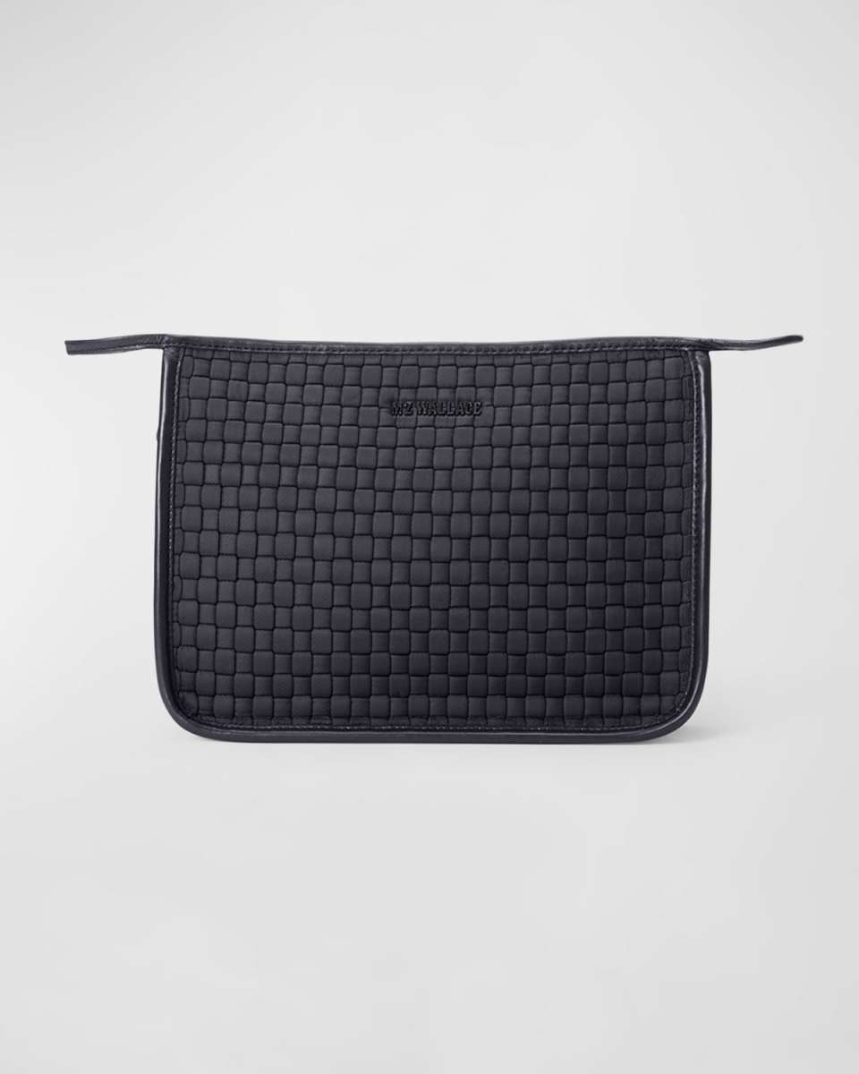 Micro Woven Nylon Clutch Bag