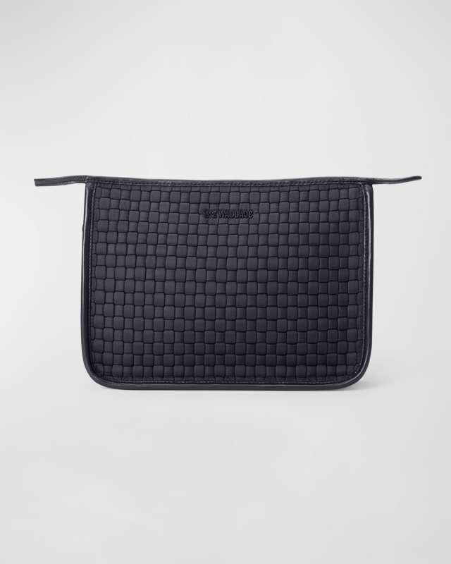 Micro Woven Nylon Clutch Bag