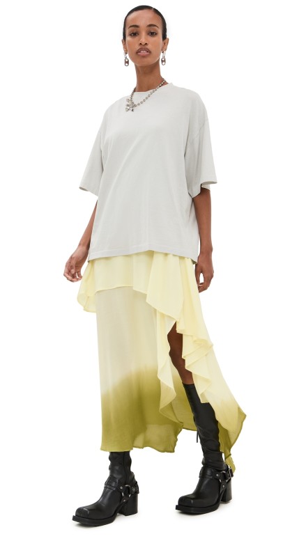 Acne Studios Emine Sarong Dress Pastel Yellow