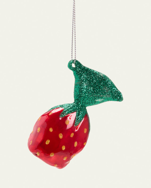Strawberry Candy Christmas Ornament
