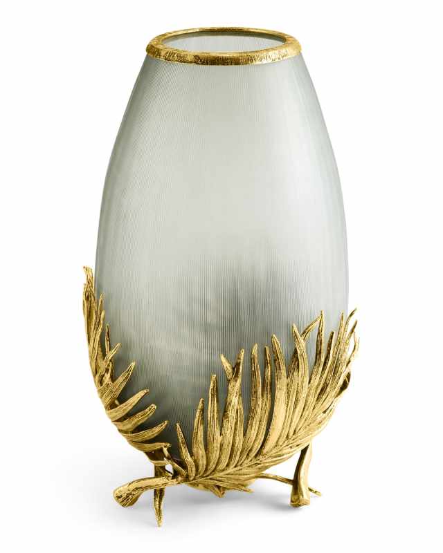 Palm Medium Glass Vase