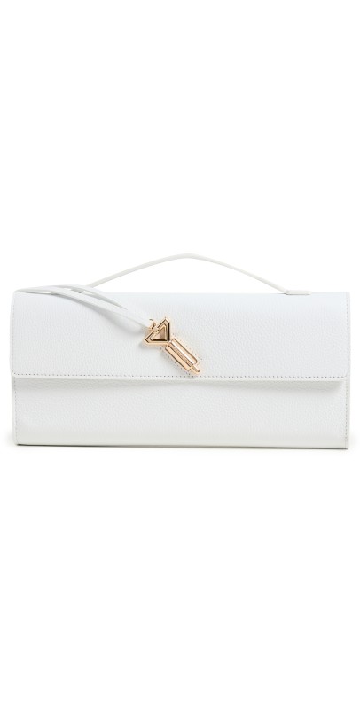 Florian London Anya Clutch Bag BEYAZ