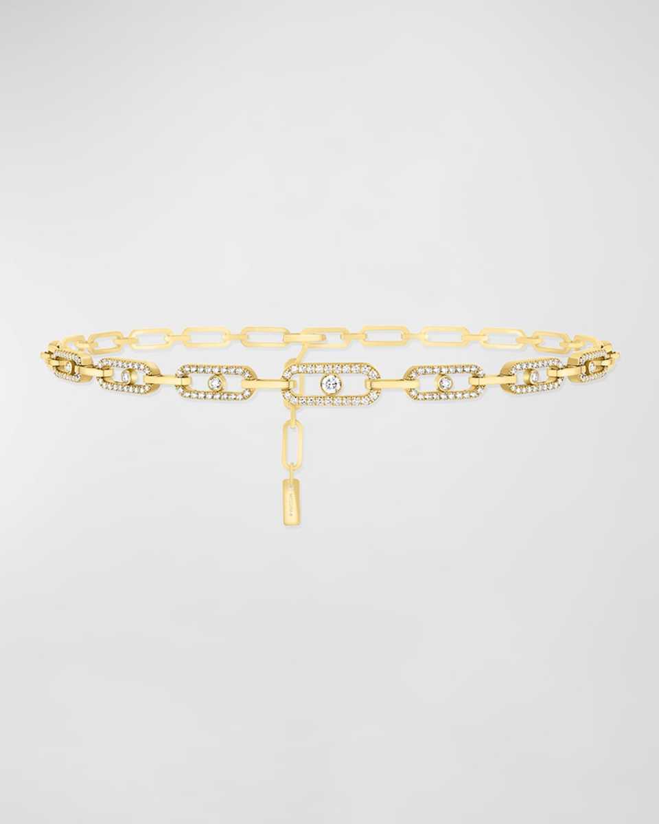 MOVE UNO 18K YELLOW GOLD DIAMOND CHOKER