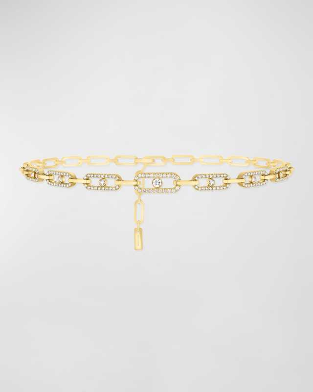 MOVE UNO 18K YELLOW GOLD DIAMOND CHOKER