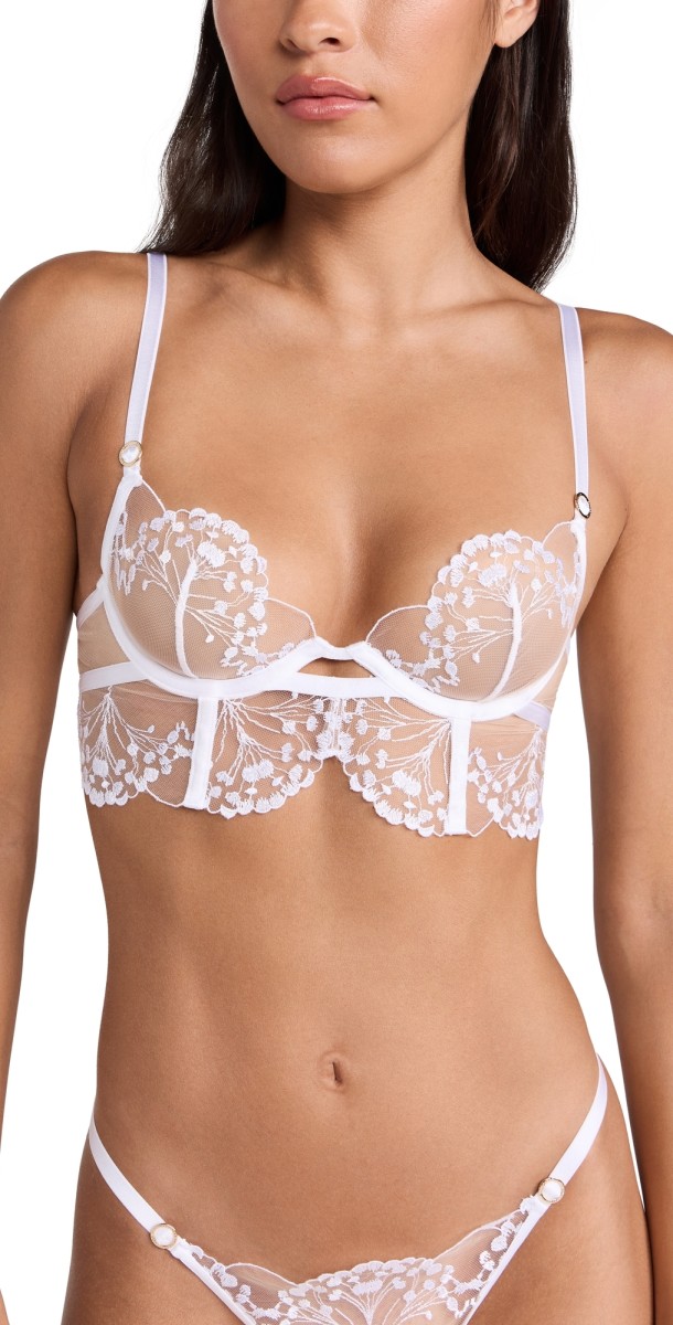 Bluebella Marisa Wired Bra White/Sheer