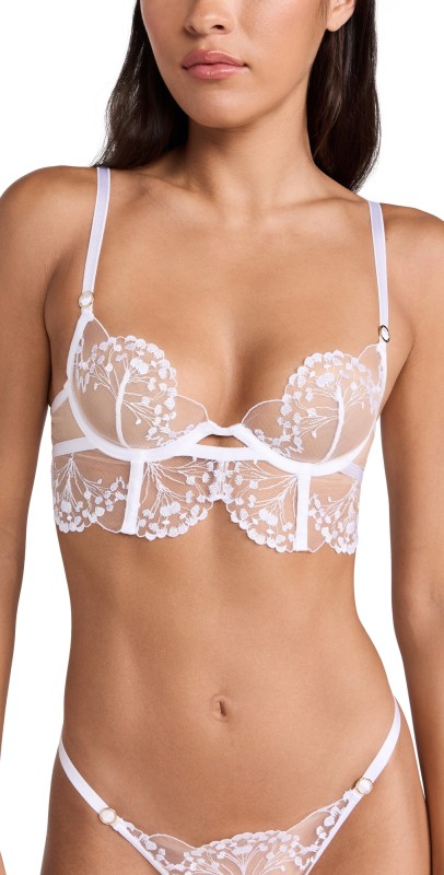 Bluebella Marisa Wired Bra White/Sheer