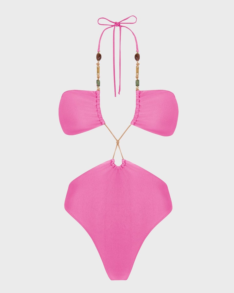 Solid Kaia Gi Brazilian One-Piece Swimsuit