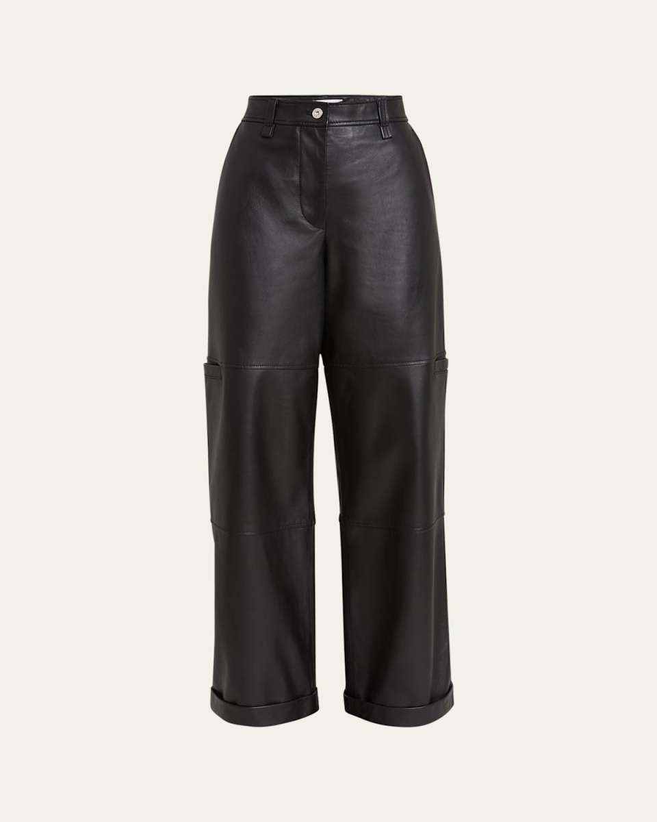Mason Paneled Leather Pants
