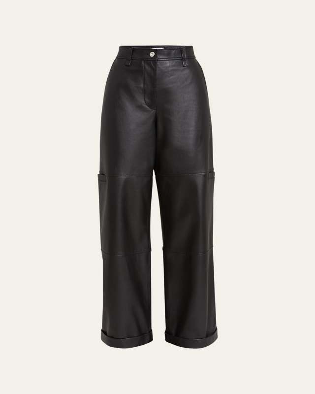Mason Paneled Leather Pants