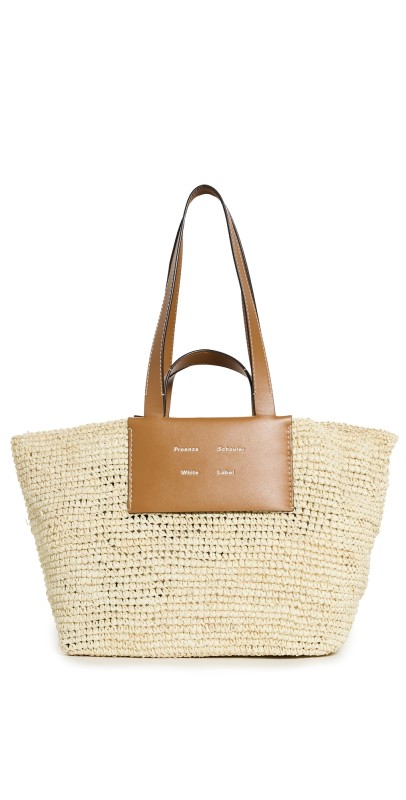 Proenza Schouler White Label Large Morris Raffia Tote Ivory