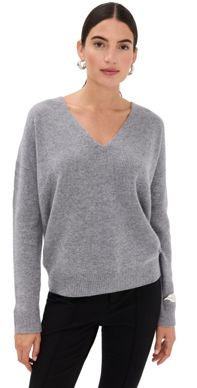 CO V-Neck Long Sleeve Grey