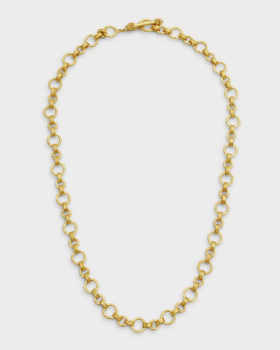 19K Yellow Gold 'Bellariva' Necklace with Toggle, 21"L