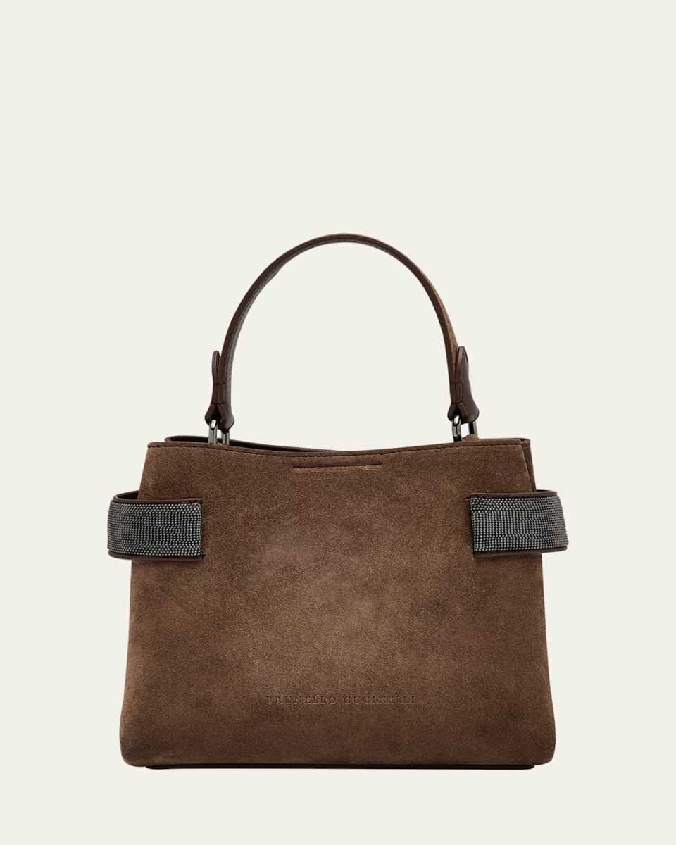 Essence Mini Monili Velour Top-Handle Bag