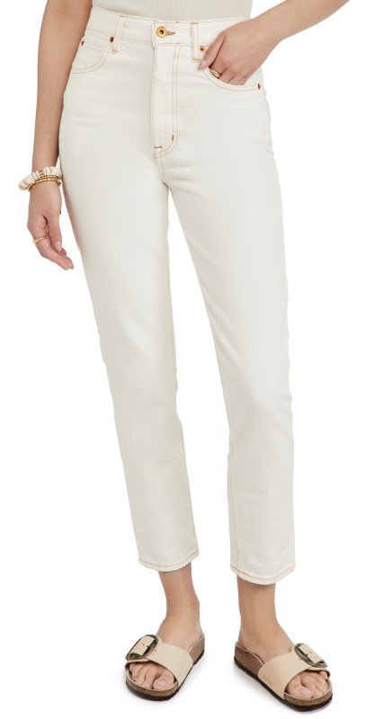 SLVRLAKE Beatnik Ankle Jeans Ivory