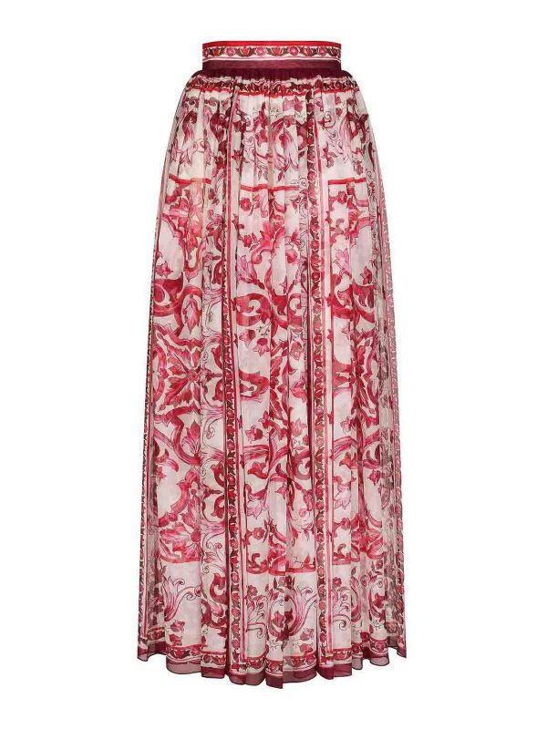 Dolce & Gabbana Jupe Midi - Fuchsia