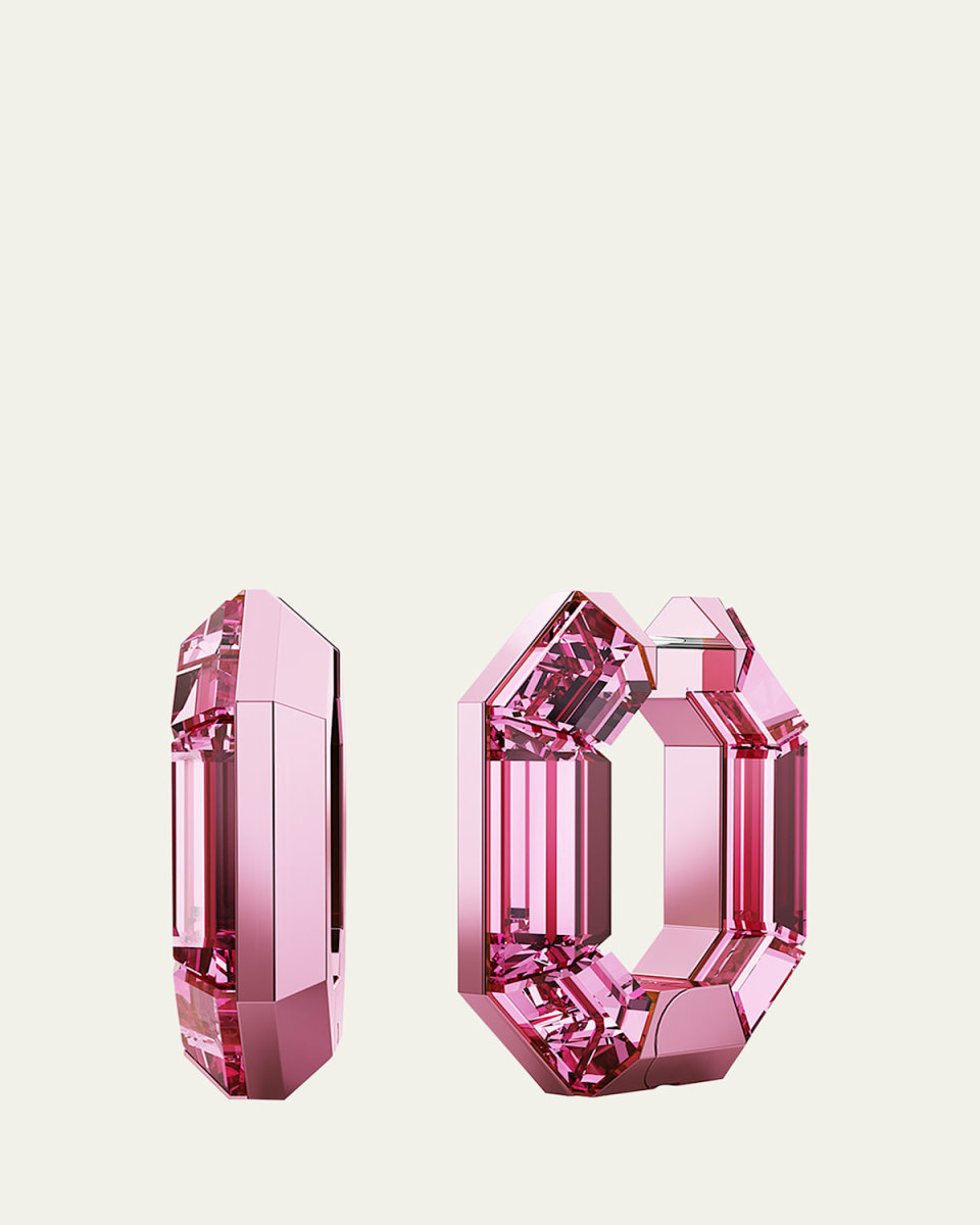 Lucent Hoop Earrings, Pink