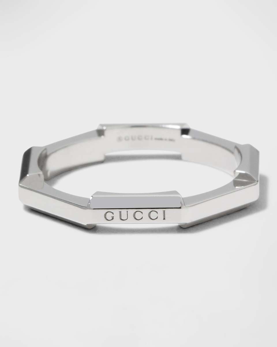 Link to Love Ring in White Gold, Size 6.5 and