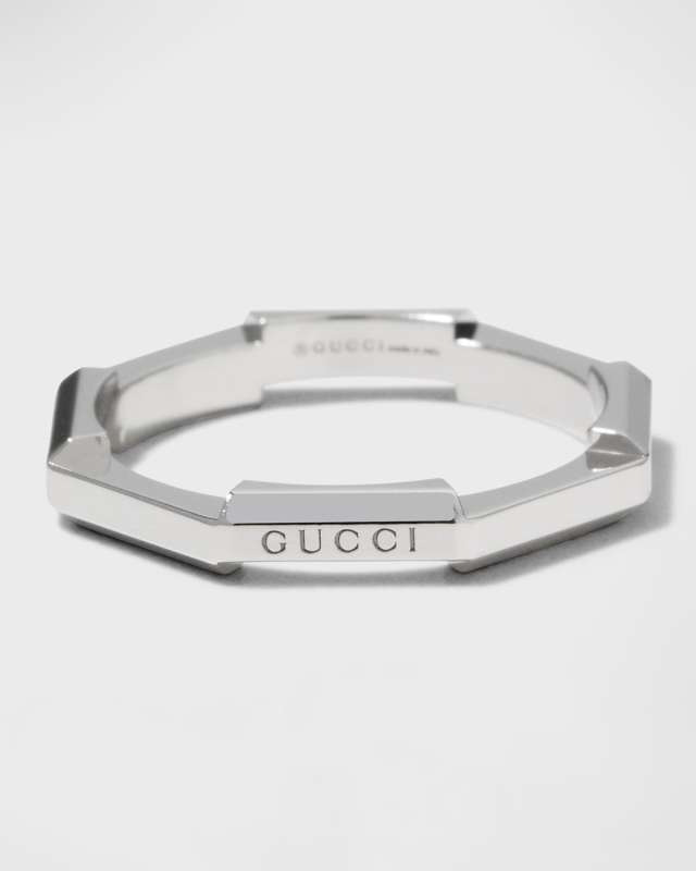Link to Love Ring in White Gold, Size 6.5 and
