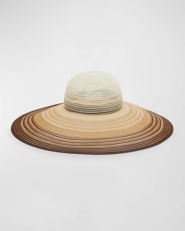 Sunny Ombre Sheer Large Brim Hat