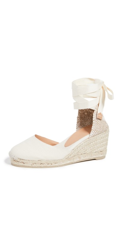 Castañer Carina Wedge Espadrilles Ivory