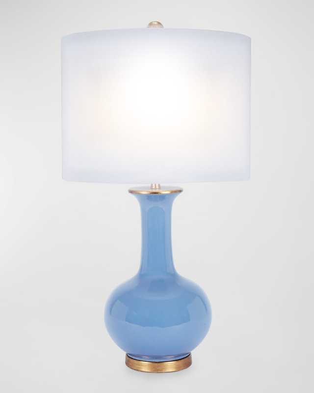Emerson Parisian Blue Ceramic Table Lamp