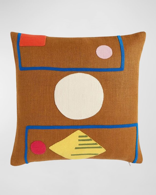Monterey Shapes Pillow, 18" Square