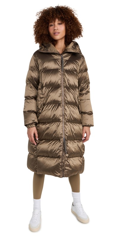 Varley Payton Puffer Coat Brushed Oliveetallic