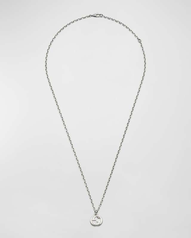 Interlocking G Necklace in 925 Sterling Silver