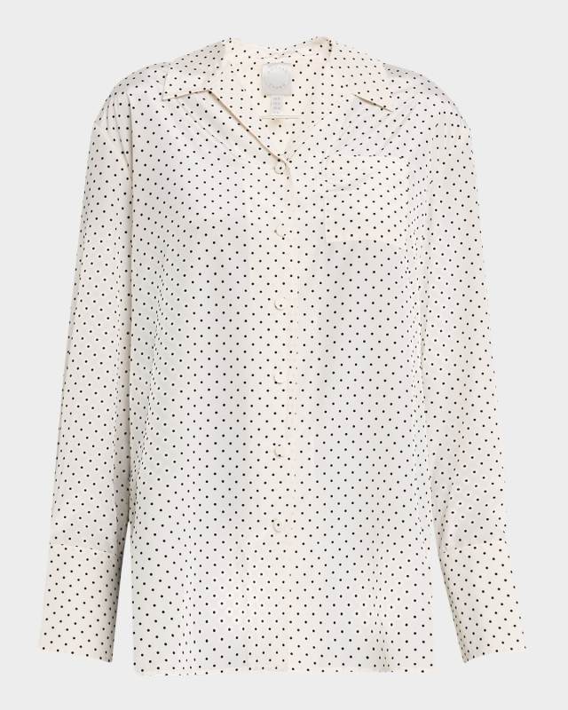 Thelma Polka-Dot Button-Down Shirt