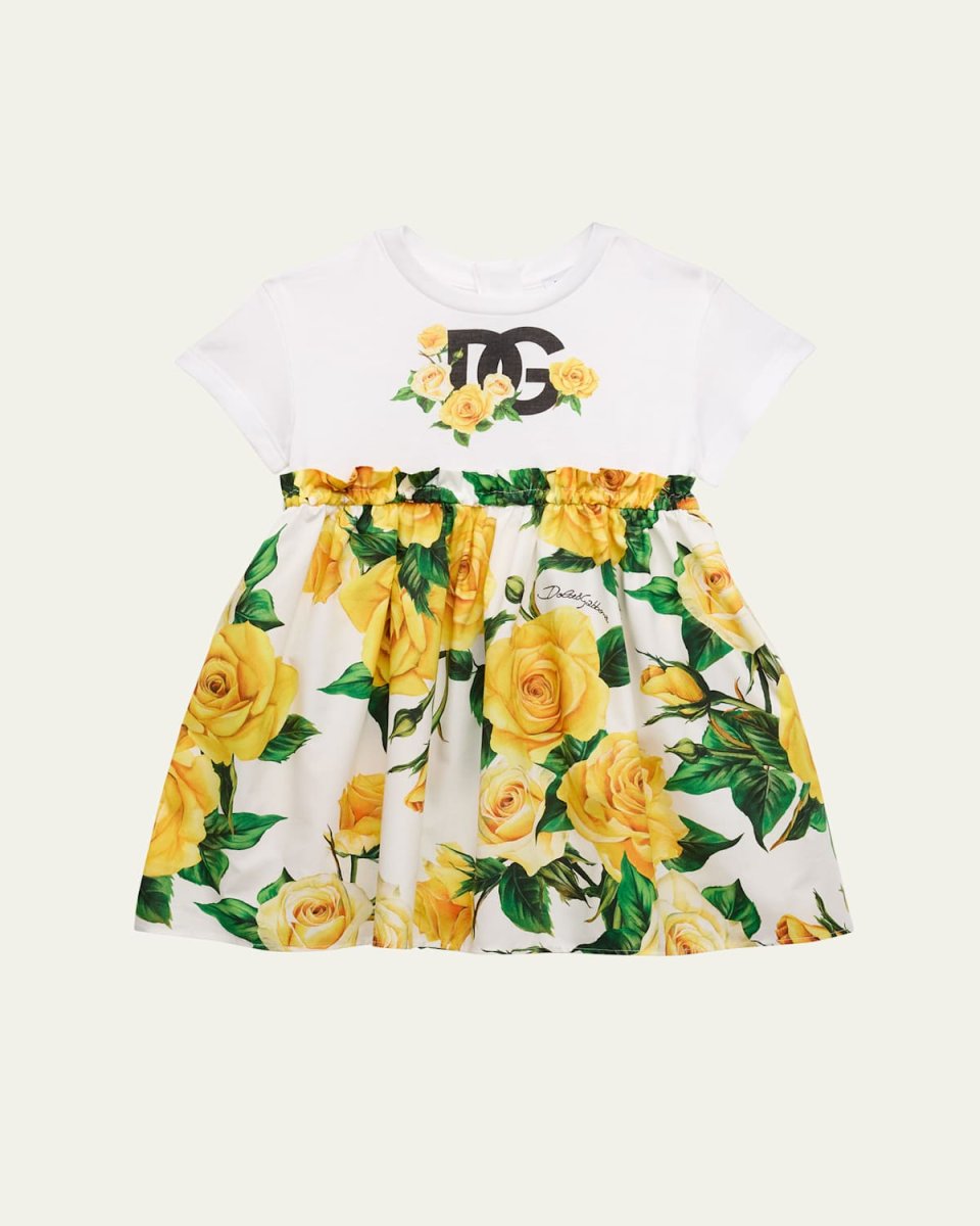 Girl's Flowering Dress and Bloomer Set, Size 3M-30