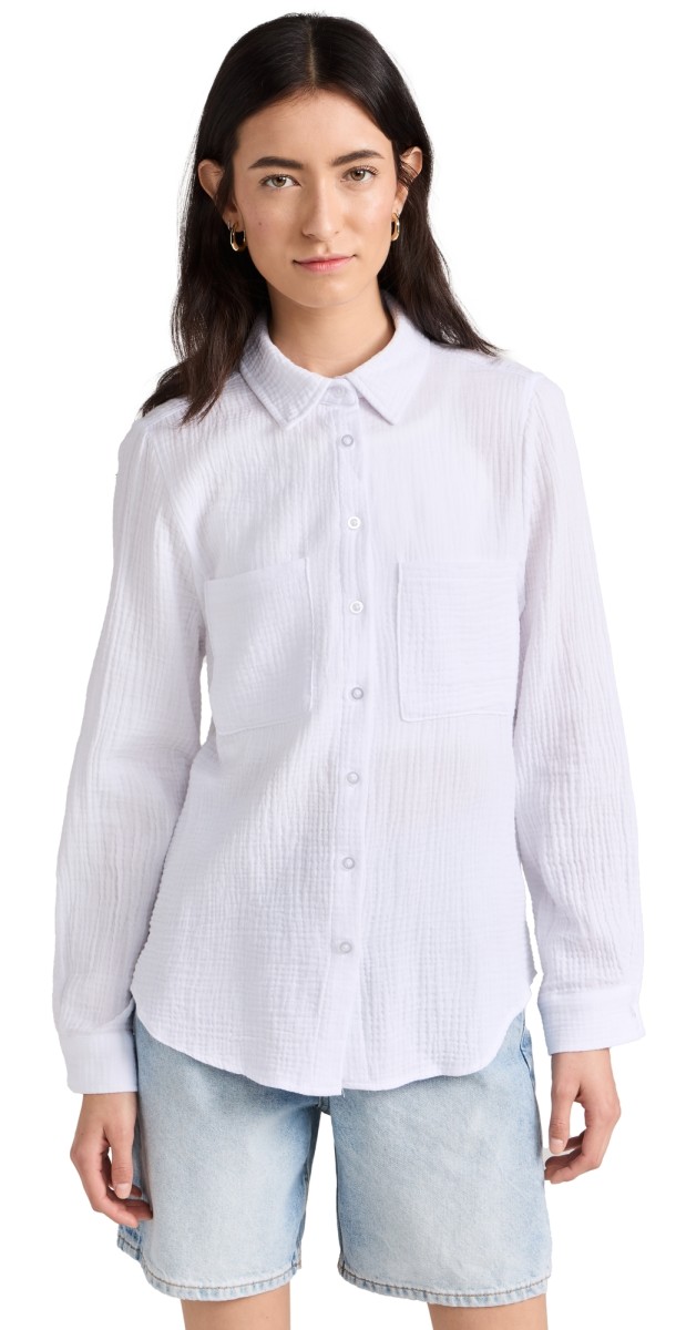 Z Supply Kaili Button Down White