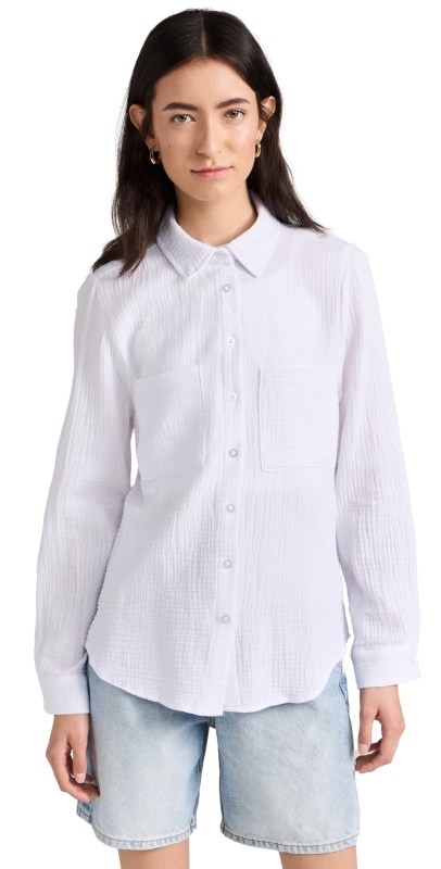 Z Supply Kaili Button Down White