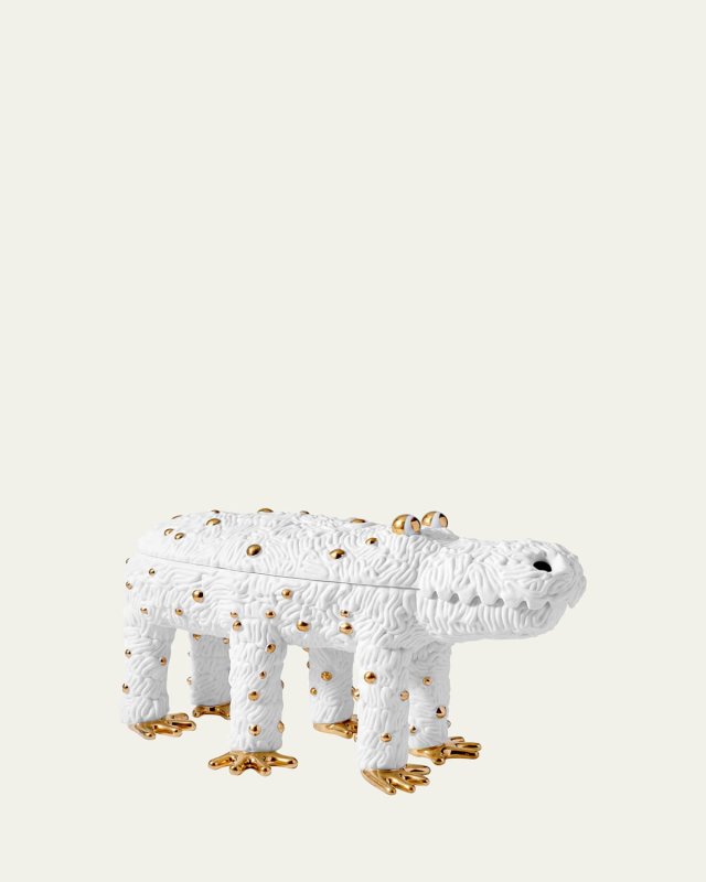 Limited Edition Haas Pedro the Croc Box, White