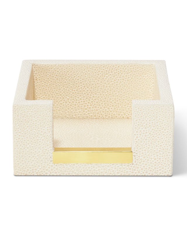 Faux Shagreen Memo Paper Holder
