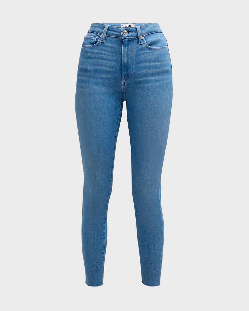 Margot Skinny Ankle Jeans with Raw Hem