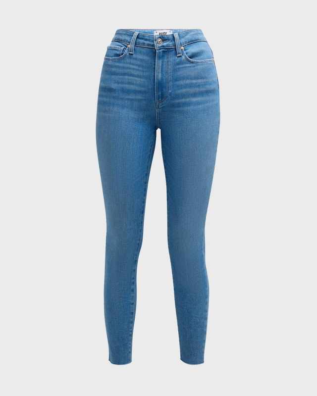 Margot Skinny Ankle Jeans with Raw Hem