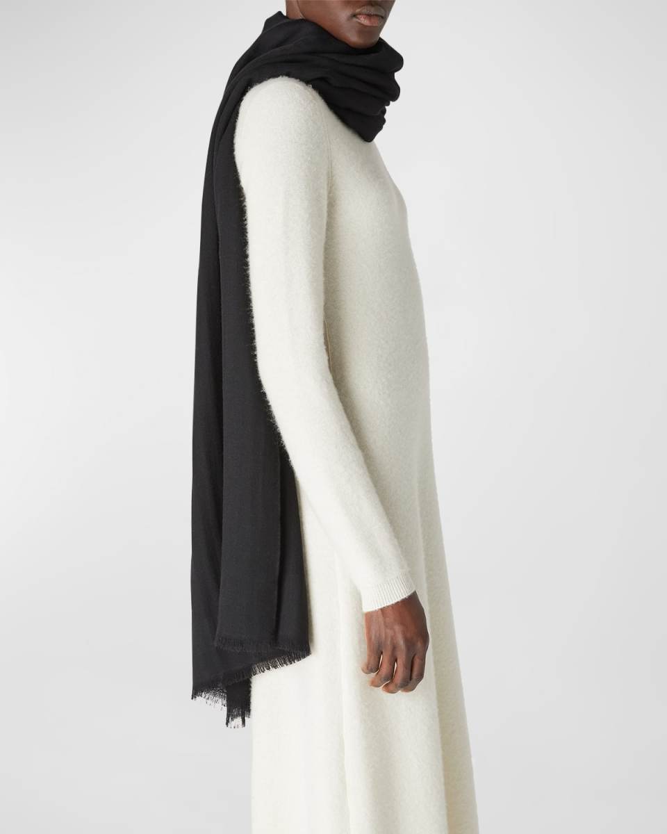 Jacquard Cashmere Maxi Stole