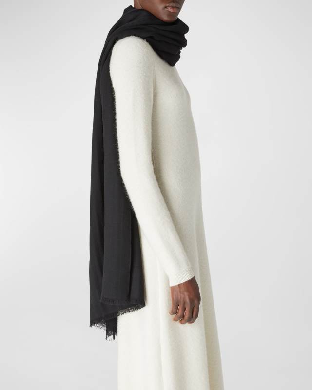 Jacquard Cashmere Maxi Stole