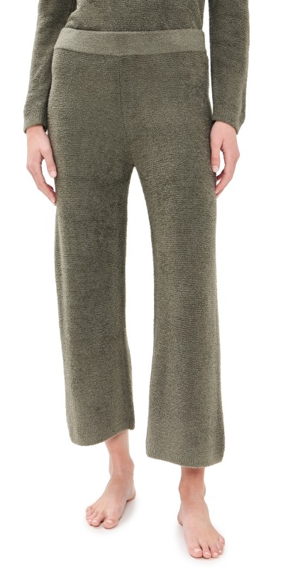 Barefoot Dreams CozyChic Lite Textured Pant Olive Branch