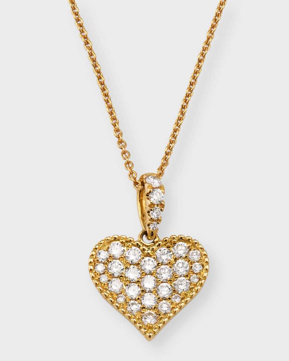 Talisman 18K Yellow Gold Diamond Heart Necklace