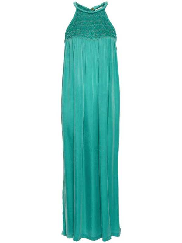 embroidered-motif maxi dress