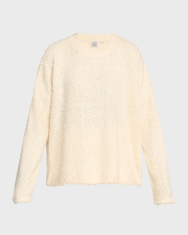 Boxy Silk Knit Sweat